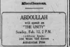 All Abdullah Research – Neville Goddard Photo Gallery and Newspaper Clippings — Cool Wisdom Books — 1928