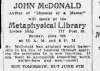 The Curious Case of the Book “The Message of a Master”: John McDonald, Anna Deo, and the Grapevine of New Thought — Cool Wisdom Books — 1929