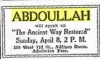abdullah-was-one-man-g-mahmud-ahmad-abdoullah-modeste-guillaume-neville-goddards — Cool Wisdom Books — 1928