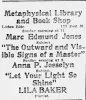 The Curious Case of the Book “The Message of a Master”: John McDonald, Anna Deo, and the Grapevine of New Thought — Cool Wisdom Books — 1929