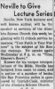 Neville Goddard Lecture Series: Photo Gallery and Newspaper Clippings — Cool Wisdom Books — 11