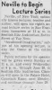 Neville Goddard Lecture Series: Photo Gallery and Newspaper Clippings — Cool Wisdom Books — 53
