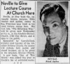 Neville Goddard Lecture Series: Photo Gallery and Newspaper Clippings — Cool Wisdom Books — 59