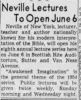 Neville Goddard Lecture Series: Photo Gallery and Newspaper Clippings — Cool Wisdom Books — 66