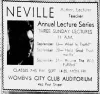 Neville Goddard Lecture Series: Photo Gallery and Newspaper Clippings — Cool Wisdom Books — 96