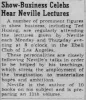 Neville Goddard Photo Gallery and Newspaper Clippings — Cool Wisdom Books — 126