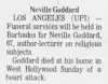 Neville Goddard Photo Gallery and Newspaper Clippings — Cool Wisdom Books — 154