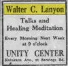 Walter C. Lanyon Photos & Newspaper Clippings — Cool Wisdom Books — 93