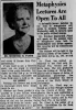 Winifred MacCardell Flood - Neville/Abdullah Student Newspaper Clippings — Cool Wisdom Books — 18