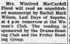 Winifred MacCardell Flood - Neville/Abdullah Student Newspaper Clippings — Cool Wisdom Books — 19